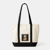 Tote Bag Caricature de poupée vaudou en amour (Dos)