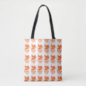 Tote Bag Caricature de renard de gingembre mignon (Devant)