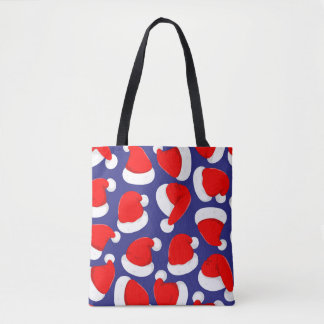 Tote Bag Caricature de Santa Hat Arrière - plan sans coutur