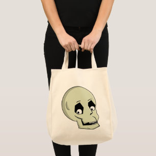 Tote Bag Caricature de sourire au crâne