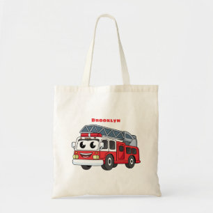 Tote Bag Caricature du moteur de feu joyeux
