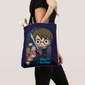 Tote Bag Caricature Harry Potter Chambre des secrets Graphi (De près)