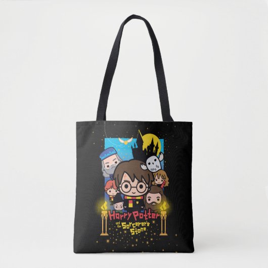 Tote Bag Caricature Harry Potter et la Pierre du Sorcier (Devant)