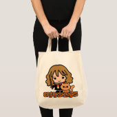 Tote Bag Caricature Hermione et Crookshanks (Devant (produit))