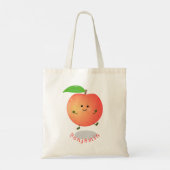 Tote Bag Caricature jaune pêche très agréable (Dos)