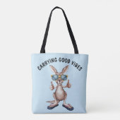 Tote Bag Caricature Kangaroo (Dos)