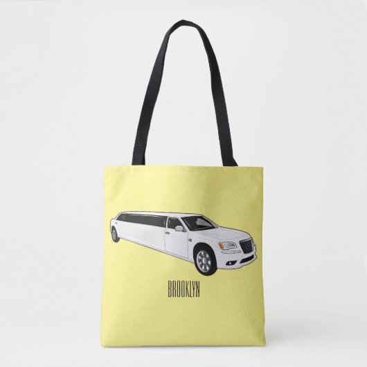Tote Bag Caricature limousine (Devant)