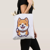 Tote Bag Caricature mignonne Shiba Inu (De près)