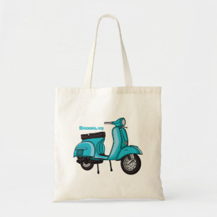 Tote Bag Caricature moto mopée mûre illustration