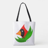 Tote Bag Caricature Oiseau cardinal (Dos)