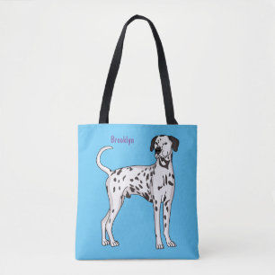 Tote Bag Caricature pour chien dalmate