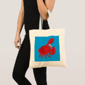 Tote Bag Caricature rouge crabe (Devant (produit))