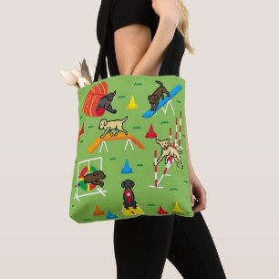 Tote Bag Caricature sur l'agilité des récupérateurs du L