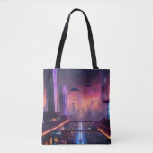 Tote Bag Caricatures chic sur Fourre-tout branché : Porter (Devant)
