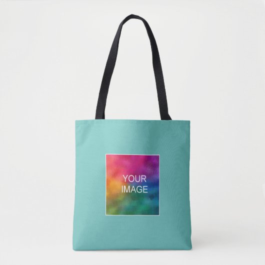 Tote Bag Carissma Turquoise Lumière Ajouter Votre Photo Ici (Devant)
