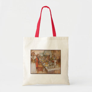 Tote Bag Carl Larsson Christmas Eve Vintage