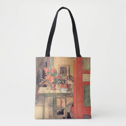 Tote Bag Carl Larsson - Lisbeth Lecture (Devant)