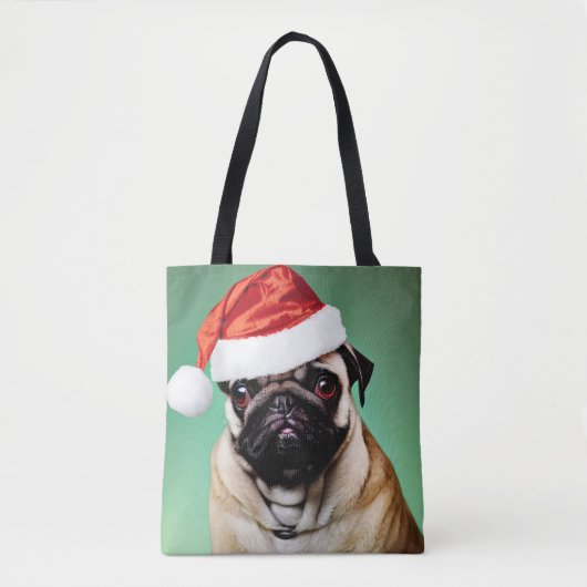 Tote Bag Carlin Chien Noël (Devant)