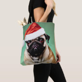 Tote Bag Carlin Chien Noël (De près)