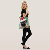 Tote Bag Carlin Chien Noël (Sur le modèle)