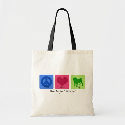 Tote Bag Carlin d'amour de paix (Devant)