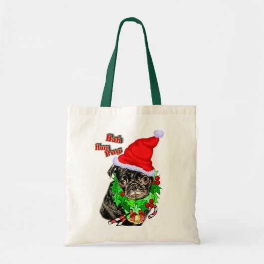 Tote Bag Carlin Drôle cadeaux de Noël (Devant)