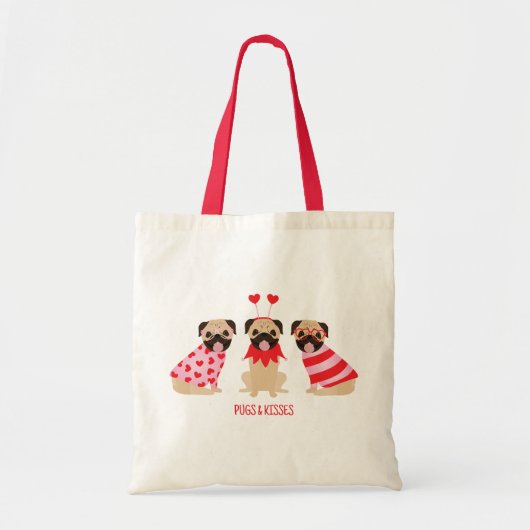 Tote Bag Carlins Et Baisers De Bons Chiens Carlins (Devant)