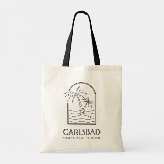Tote Bag Carlsbad Mariage Week-end Destination Mariage (Dos)
