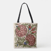 Tote Bag Carnation Carrelage Fleur Antique Art Rustique (Dos)