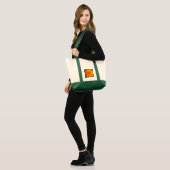 Tote Bag Carnation orange - choisir style & couleur (Devant (modèle))