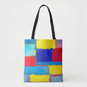 Tote Bag "Carnaval de Cobalt" Art Abstrait (Devant)