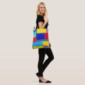 Tote Bag "Carnaval de Cobalt" Art Abstrait (Sur le modèle)