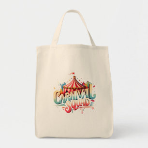 Tote Bag Carnaval Personnel Cirque Événement Vintage Retro