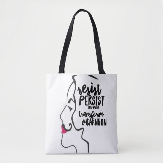 Tote Bag #CarnyOn Fille Carny Shoppeuse (Devant)