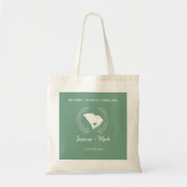Tote Bag Caroline du Sud Destination Mariage Bienvenue   (Devant)