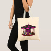 Tote Bag Carousel pourpre (Devant (produit))