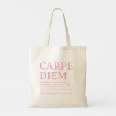 Tote Bag Carpe Diem latin quote (Dos)