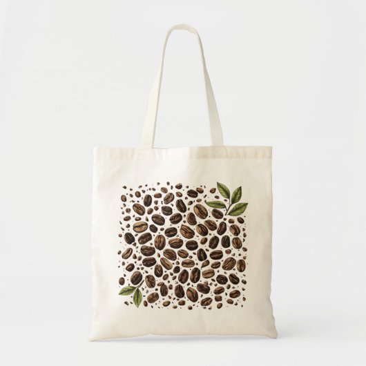 Tote Bag Carré de grains de café (Devant)