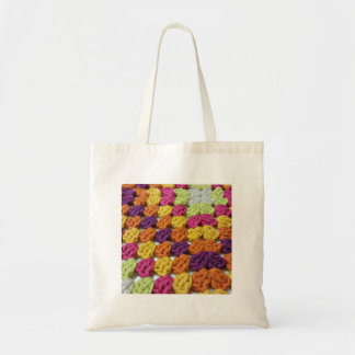 Tote Bag Carré de mamie de crochet