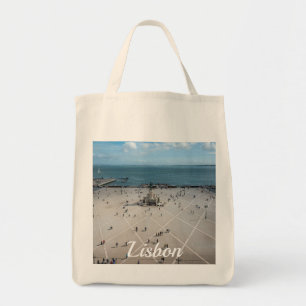 Tote Bag Carré du commerce d'en haut à Lisbonne, Portugal
