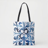 Tote Bag Carreau de Cobalt II (Devant)
