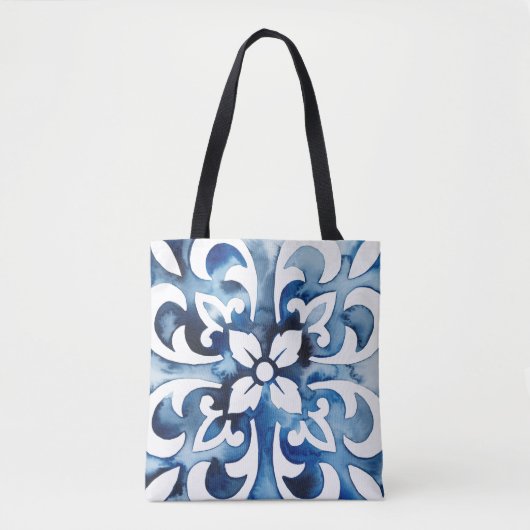 Tote Bag Carreau de Cobalt II (Devant)