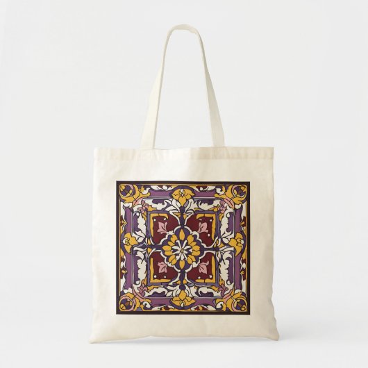 Tote Bag Carreau pourpre (Devant)
