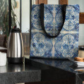 Tote Bag Carreaux anciens en bleu Delft