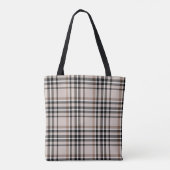 Tote Bag Carreaux Beige (Dos)