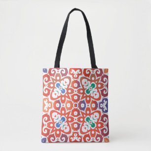 Tote Bag Carreaux ornés d'antiquité talavera mexico. Main d