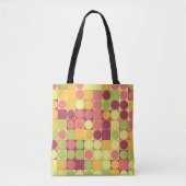 Tote Bag Carreaux Pastel Joueurs (Devant)