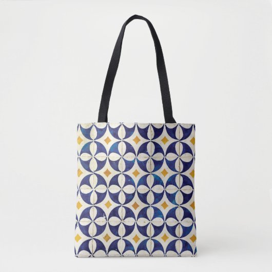 Tote Bag Carreaux portugais - Azulejo Motif Design (Devant)