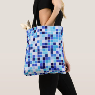 Tote Bag Carrelage de la piscine, Carrelage en mosaïque ble