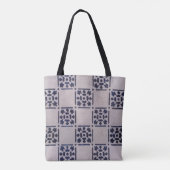 Tote Bag Carrelage Delft Bleu : Motif d'art néerlandais cla (Dos)